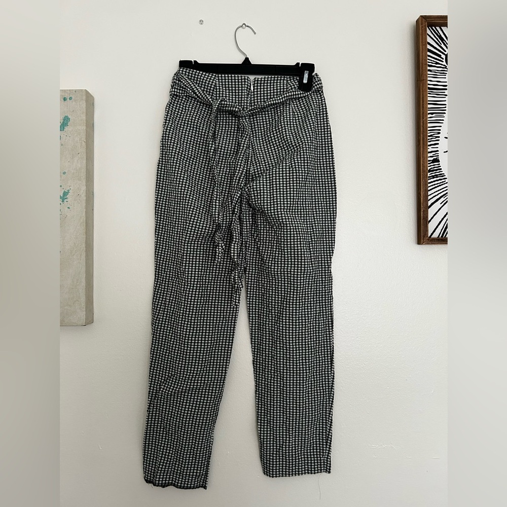 Free People Green Gingham Pants
